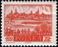 (1960-049) Марка Польша "Слупск"   Исторические города №1 III Θ