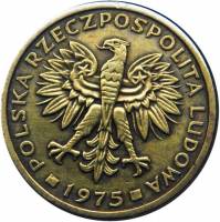 () Монета Польша 1975 год 2  ""   Латунь  UNC