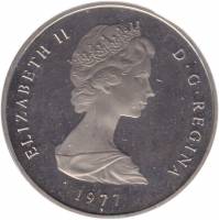 () Монета Тёркс и Кайкос 1975 год 1  ""    AU