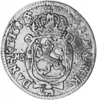 (№1687km165) Монета Норвегия 1687 год 2 Mark