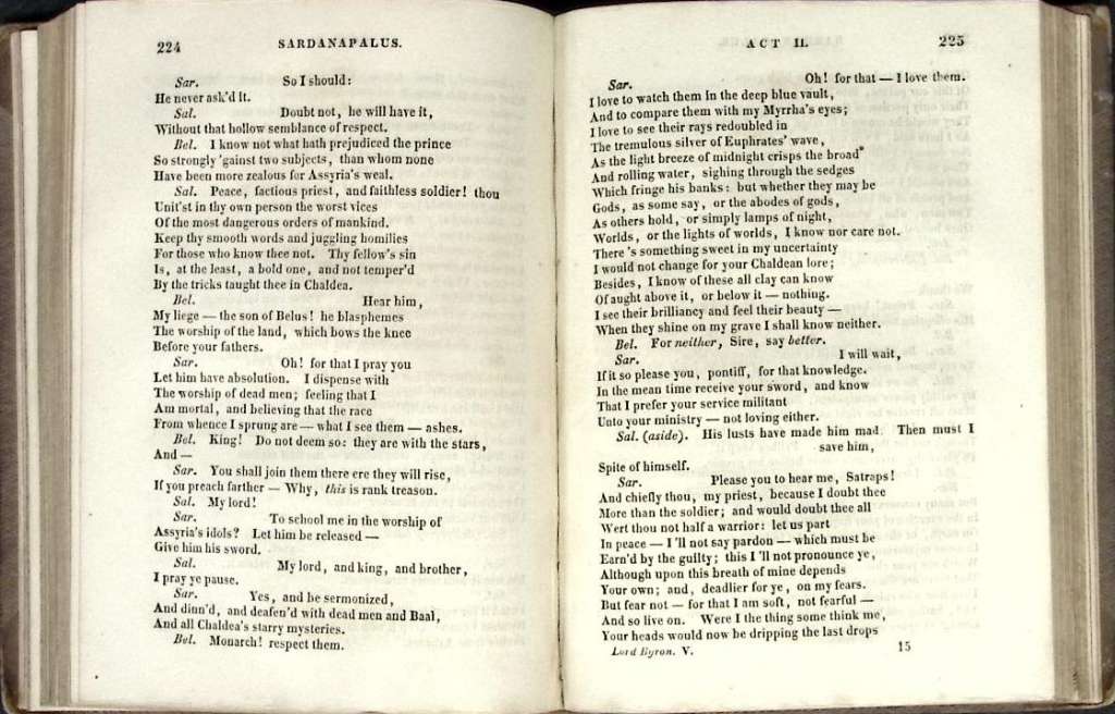 Книга &quot;Сочинения лорда Байрона&quot; Том 5 Лейпциг 1842 Твёрдая обл. 438 с. Без илл.
