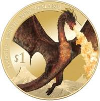(№2014) Монета Новая Зеландия 2014 год 1 Dollar (Смауга)