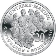 () Монета Австралия 2003 год 20 центов ""  Биметалл (Серебро - Ниобиум)  UNC