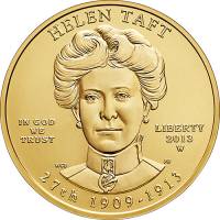 (028w) Монета США 2013 год 10 долларов "Хелен Тафт" 2013 год  PROOF