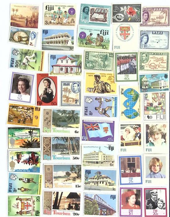 (Смесь годов--) Набор марок Фиджи &quot;40 шт.&quot;  Негашеные  , III O