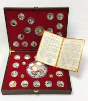 2011, 35 жетонов Набор Китай Год кролика  Позолота, Серебрение  PROOF