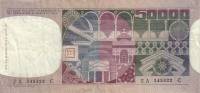 (№1977P-107a.1) Банкнота Италия 1977 год "50,000 Lire" (Подписи: Baffi and Stevani)