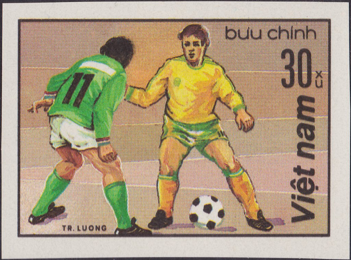 (1982-018) Марка Вьетнам &quot;Футбол (1)&quot;    Футбол III Θ
