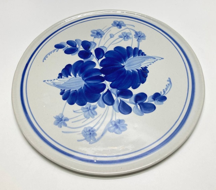 Блюдо поднос тортница, Гжель