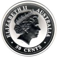 () Монета Австралия 2000 год 50 центов ""    UNC