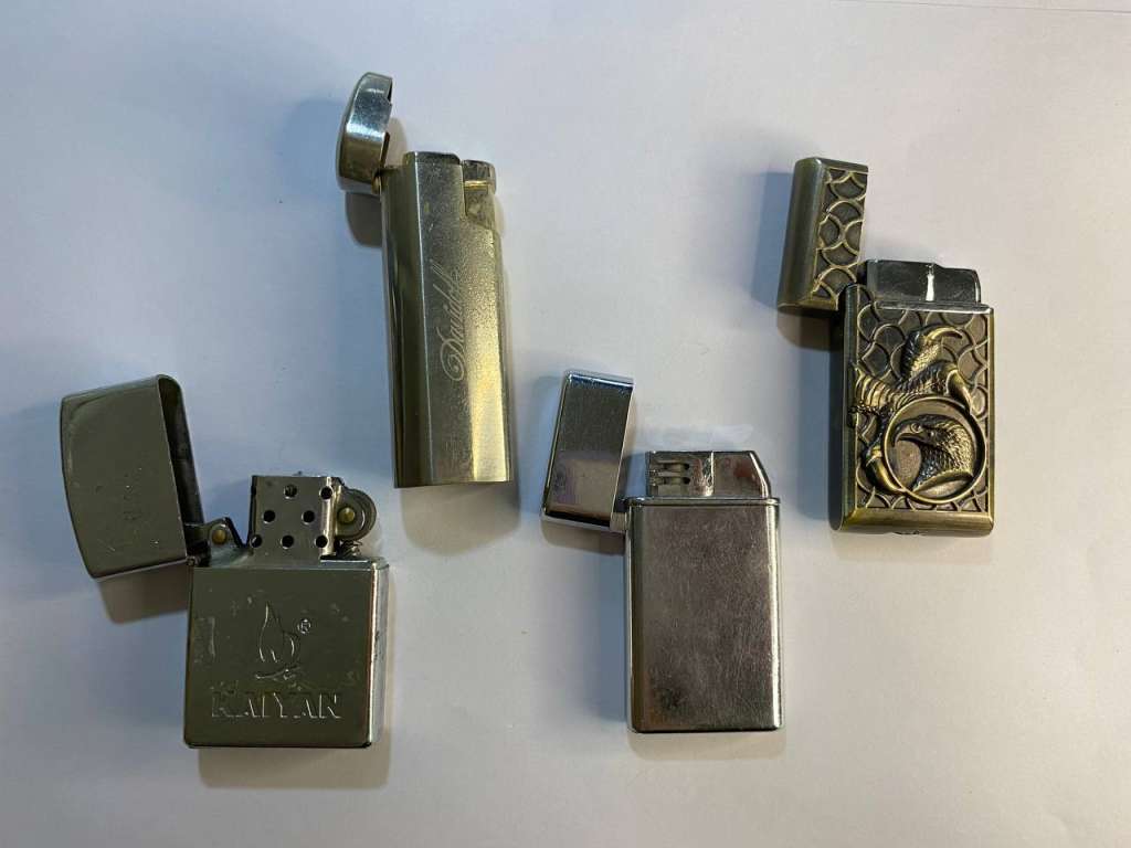 Зажигалка 4 шт, газовые и бензиновая Zippo