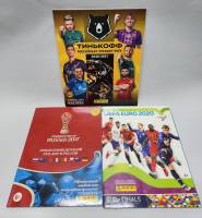 Набор журналов (3 шт) Альбомы для наклеек FIFA 2017 UEFA EURO 2020 Премьер лига 2020-2021  . , Мягка
