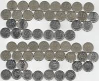 (1997-2022 СПМД ММД 29 монет по 1 рублю) Набор монет Россия   XF