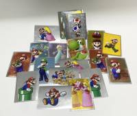 Карточки наклейки Панини Супер Марио блестящие 31 шт