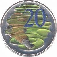 () Монета Австралия 2013 год 20 центов ""  Медь-Никель  UNC