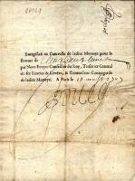 (№1701P-A1a) Банкнота Франция 1701 год "25-10,000 Livres"