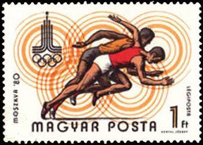 (1980-033) Марка Венгрия &quot;Бег&quot;    Летние олимпийские игры 1980, Москва III Θ