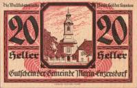 (№1920) Банкнота Австрия 1920 год "20 Heller"
