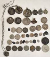 Серебро 145 гр Иконки нательные монеты жетоны