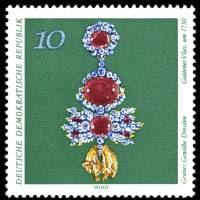 (1971-055) Марка Германия (ГДР) "Золотое руно"    Зеленое хранилище, Дрезден III Θ