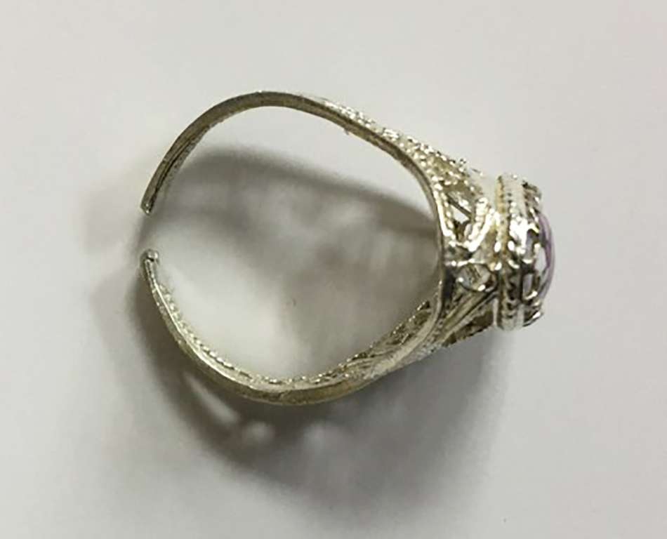 Перстень "Финифть", серебрение (сост. на фото)