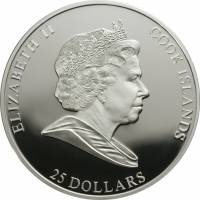 () Монета Острова Кука 2009 год 25  ""    AU