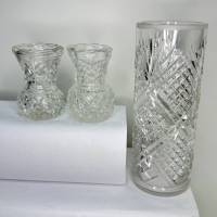 Вазы хрустальные СССР 3 штуки