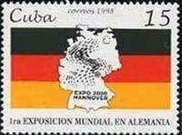 (№4135-4140) Набор марок Куба 1998 год (6 марок) "quotExpo 2000quot World039s Ганноверская Ярмарка Г