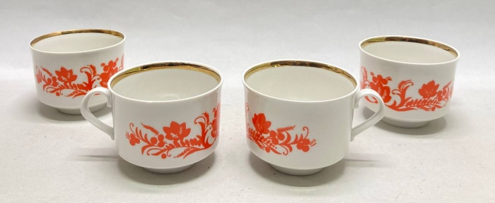 Чашки, Дулёво, 4 шт