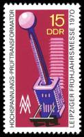(1970-020) Марка Германия (ГДР) "Трансформатор"    Ярмарка III Θ