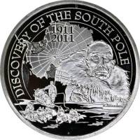 (17) Монета Бельгия 2011 год 10 евро "Открытие Южного полюса"  Серебро Ag 925  PROOF