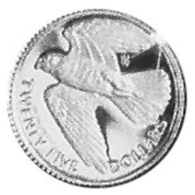 () Монета Британские Виргинские острова 1983 год 25  ""    AU