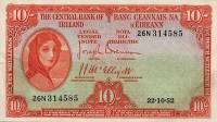 (№1952P-56b.2) Банкнота Ирландия 1952 год "10 Shillings" (Подписи: J)