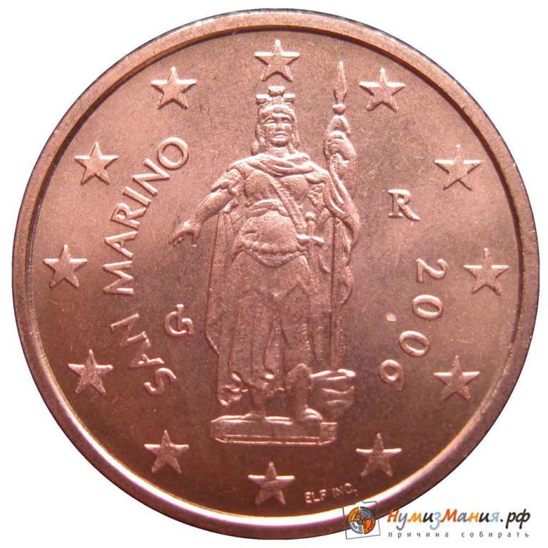 () Монета Сан-Марино 2006 год   &quot;&quot;   Серебрение  UNC