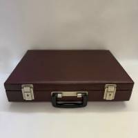 Дипломат деловой с ключами СССР винтаж коричневый кожзам