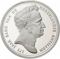 () Монета Ниделандские Антильские острова 2003 год 25  ""   Биметалл (Серебро - Ниобиум)  UNC