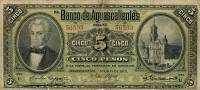 (№1910P-S101c) Банкнота Мексика 1910 год "5 Pesos"
