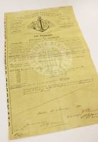 Страховой полис СО Якорь 1893 год, выдан А.Н. Языковой, №323518, VF