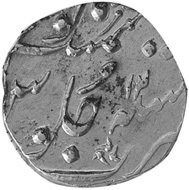 (№1819km259.1) Монета Индия 1819 год frac12; Rupee (Мухаммад Акбар второй)