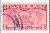 (№66) Марка Куба 1928 год "Кафедральный собор Гаваны", Негашеная