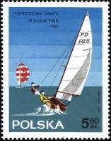 (1965-033) Марка Польша "Класс Летучий голландец" , III Θ