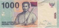 (2000) Банкнота Индонезия 2000 год 1 000 рупий "Капитан Паттимура"   XF