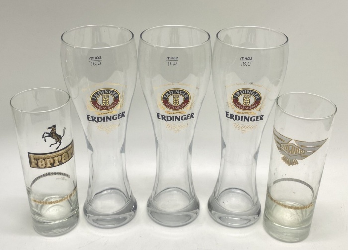 Бокалы + стаканы коллекционные Jaguar Ferrari Erdinger