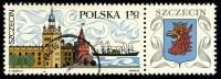 (1969-022) Марка с купоном Польша "Замок и гавань в Щецине" , III Θ