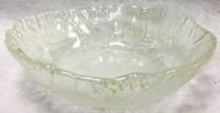 Салатник "Льдинка", стекло, Ø 19,5 см. (сост. на фото)