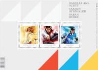 (№2014-184) Блок марок Канада 2014 год "3 Пионеры Мини-Лист", Гашеный