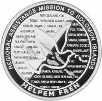 () Монета Соломоновы Острова 2005 год 2 доллара ""  Биметалл (Серебро - Ниобиум)  PROOF