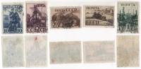 1941-01 02 04 05 07 Серия Набор марок 5 шт СССР  Индустриализация страны II Θ