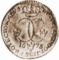 (№1671km277) Монета Швеция 1671 год 1 Ducat