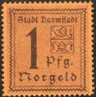 (№1920) Банкнота Германия 1920 год "1 Pfennig"